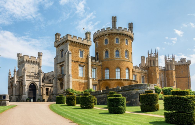 Fireworks event near Belvoir Castle