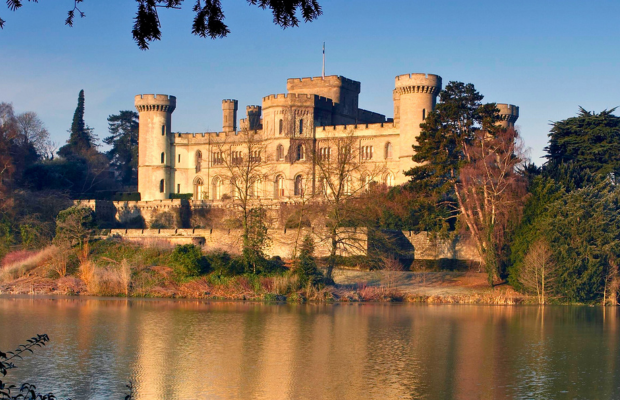 Fireworks event near Eastnor Castle